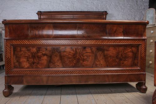 fig 1. Spectacular super king size 6Ft talian sleigh  bed