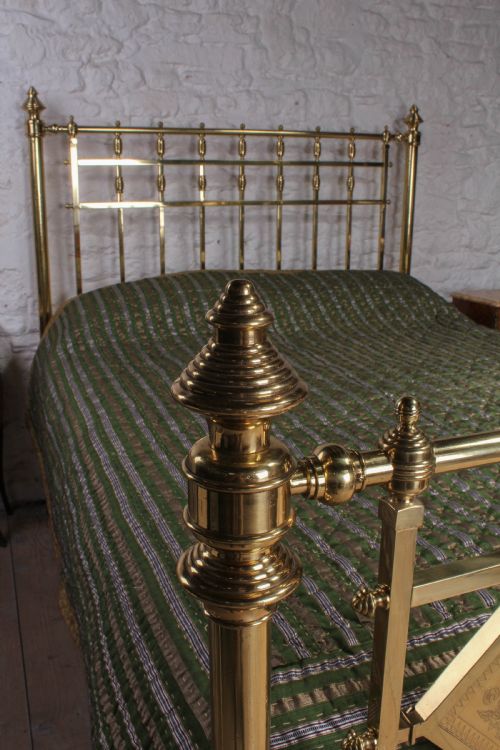 fig 3. Handsome king size Victorian all brass king size bed