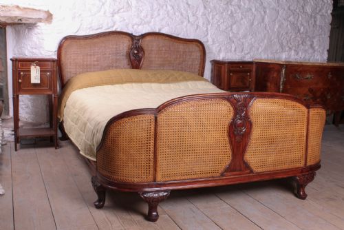 Striking Bergere Caned Corbeille King Size Bed