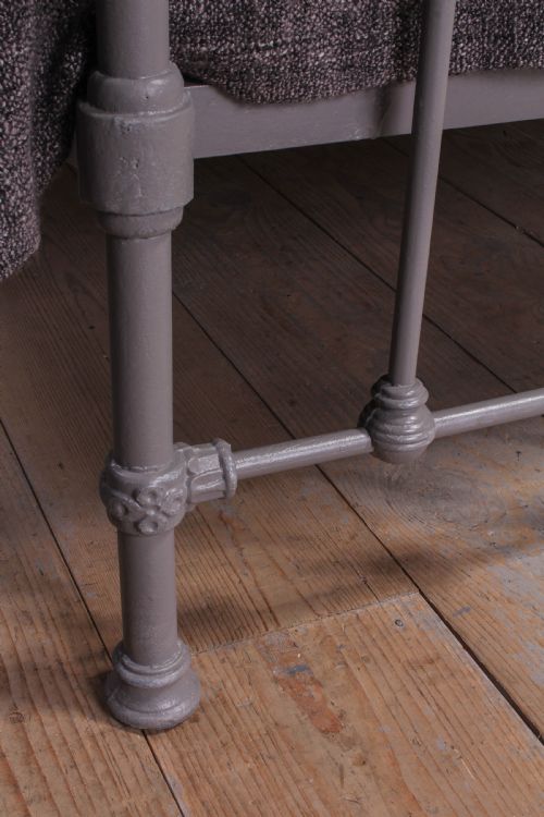 fig 3. Individual Victorian grey and aged brass king size bed