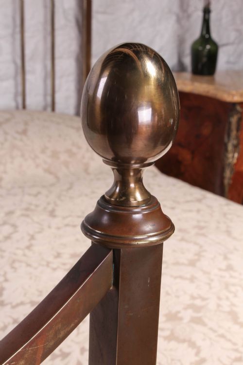 fig 2. Pair of Heals Edwardian single brass beds