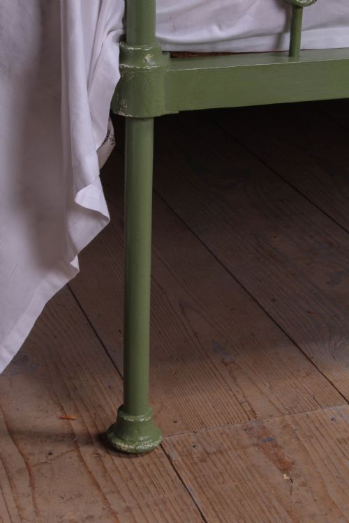 fig 3. Pretty early Victorian iron king size bed