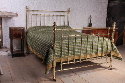 Fabulous Quality Victorian King Size All Brass Bed by Hoskins and Sewell,