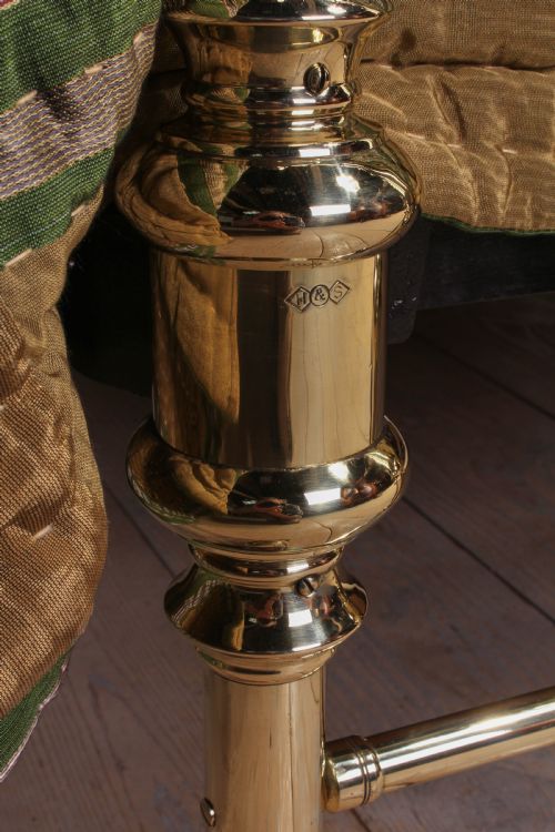 fig 3. Fabulous quality Victorian king size all brass bed by Hoskins and Sewell,