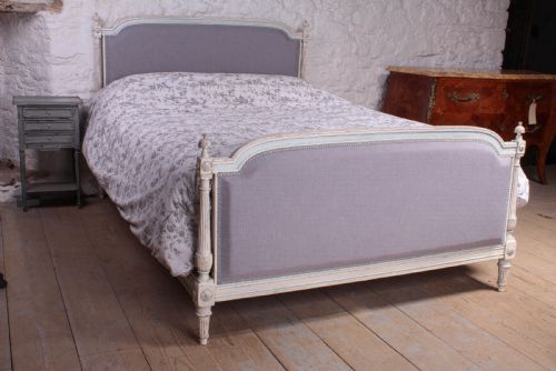 Newly Upholstered French Empire Style Bed