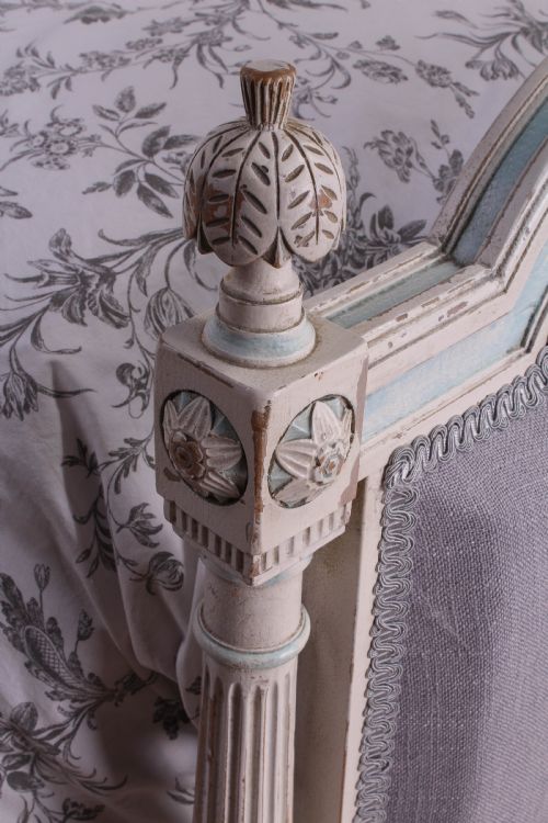 fig 2. Newly upholstered French Empire style bed