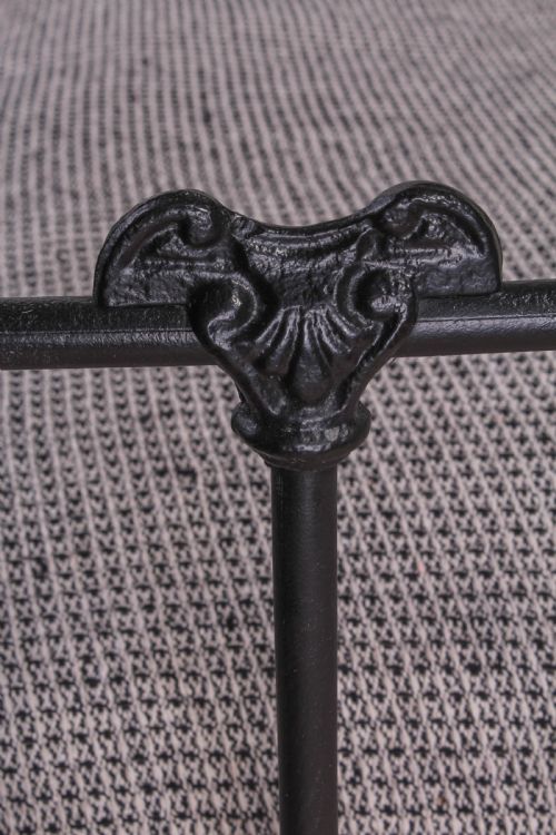 fig 2. Striking Classic Victorian black and aged brass double bed
