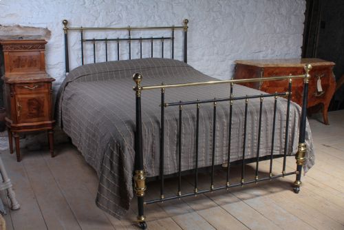 Beautiful Heals Black and Brass King Size Bed