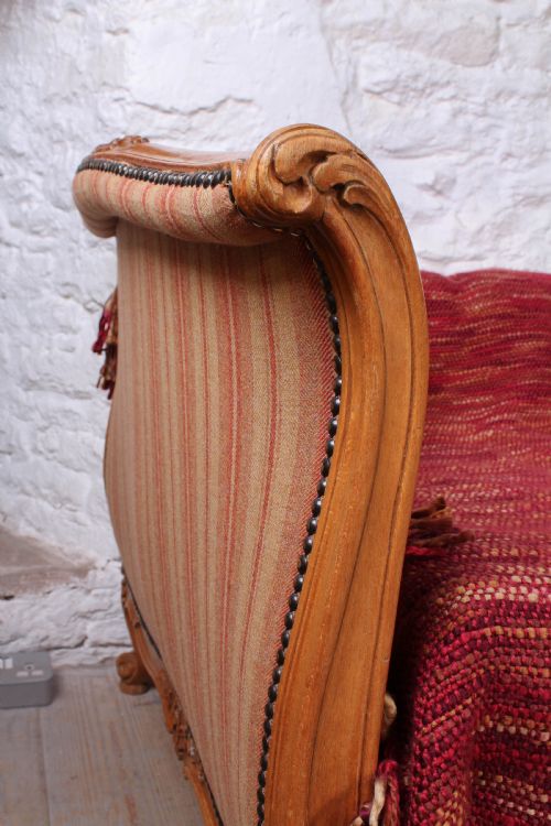fig 2. Newly upholstered Louis XV style day bed.