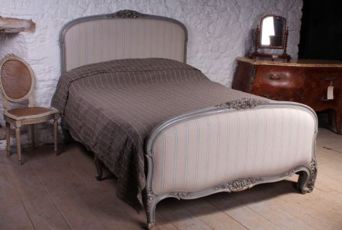 Beautiful Newly Upholstered  Louis Xvi Bed