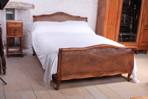 Caned  Louis Xv Style King Size Bed