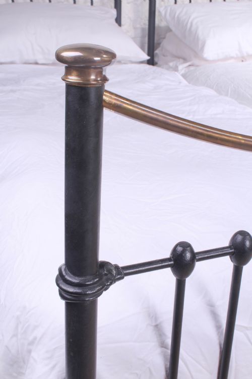 fig 3. Pair of Edwardian single brass and iron beds (can be joined)