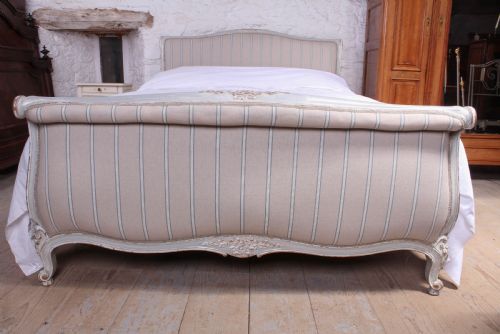 fig 3. Newly upholstered Lit bateau style king size bed