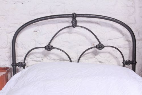 fig 2. Attractive pair of black Irish iron single beds (can be joined)