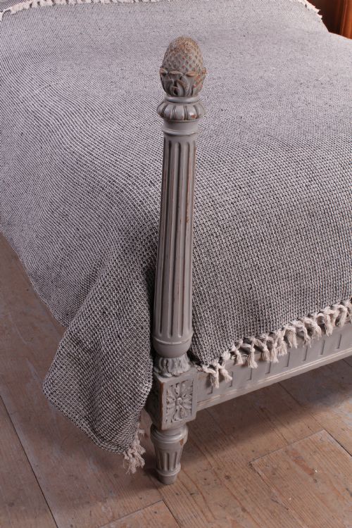 fig 1. Pretty newly upholstered French double bed