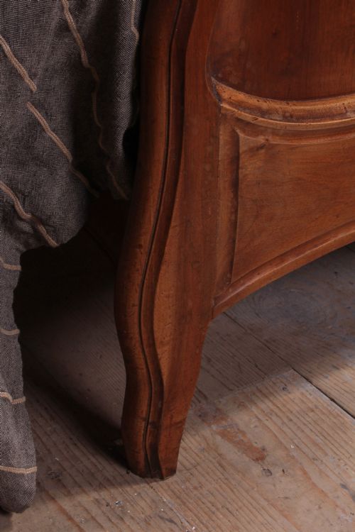 fig 3. Solid Walnut simple Louis XV style double.
