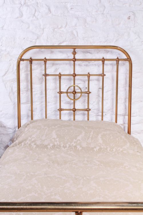 fig 3. All brass single bed by Schoolbred