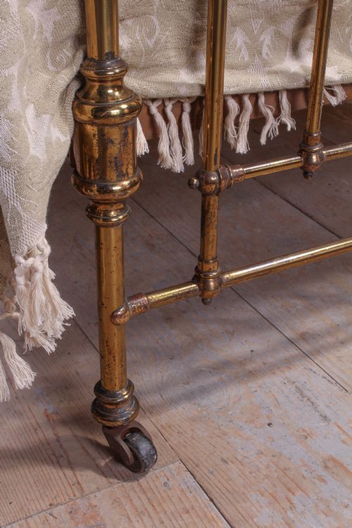 fig 4. All brass single bed by Schoolbred