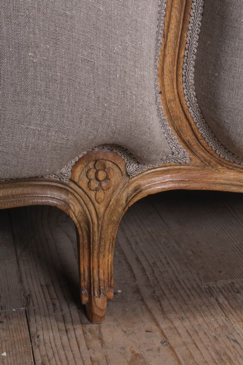 fig 2. Fabulous newly upholstered  6Ft super king size demi corbeille 