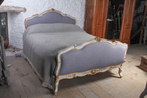 Louis Xv Style French Upholstered King Size Bed