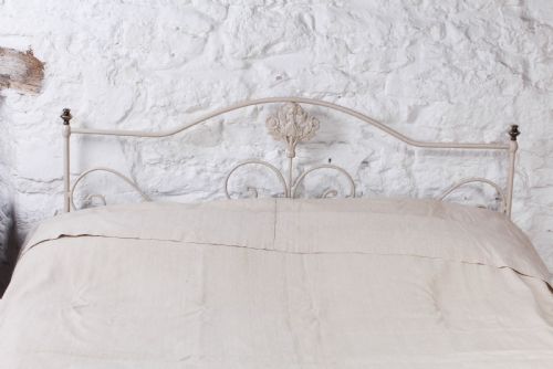 fig 1. Pretty forged iron double bed