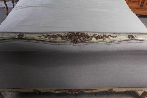 fig 3. Exceptional rare early Louis XV scroll top king size bed