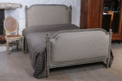 Gorgeous French Empire Style Upholstered Double Bed