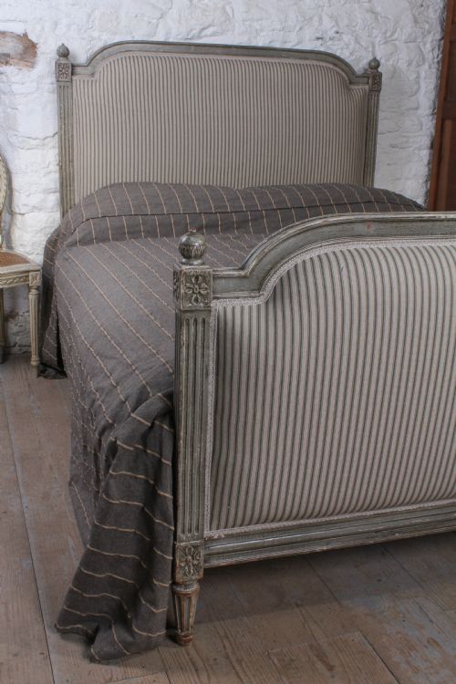 fig 3. Gorgeous French Empire style upholstered double bed