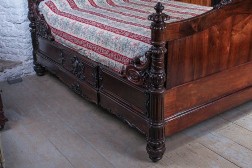 fig 1. Spectacular Rosewood carved double bed