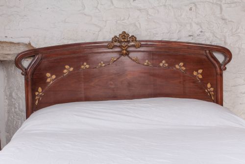 fig 2. Lovely Art Nouveau style king size bed