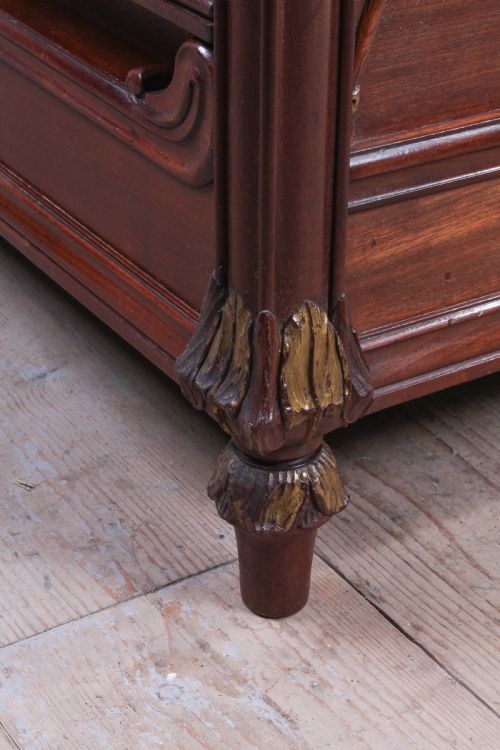 fig 3. Lovely Art Nouveau style king size bed