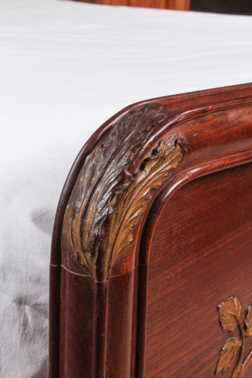 fig 4. Lovely Art Nouveau style king size bed