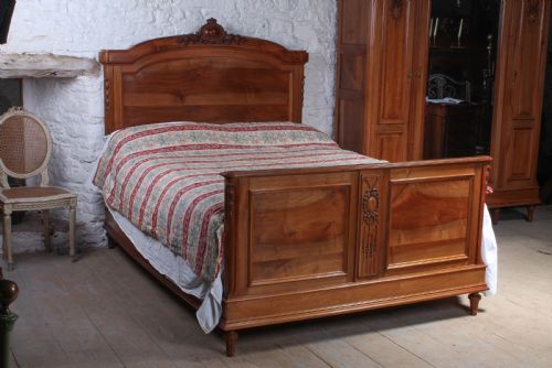 fig 1. Solid cherry king size bed (matching armoire separate)