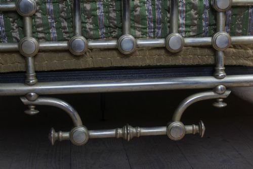 fig 2. Incredible Italian nickel plated brass 6Ft super king size bed
