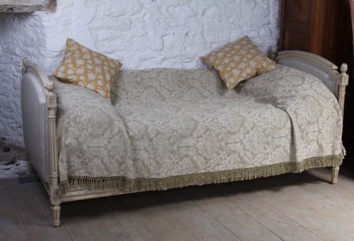Lovely Newly Upholstered Painted French Day Bed