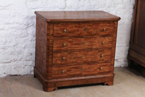 Lovely Figured Ash French Chest of Drawers