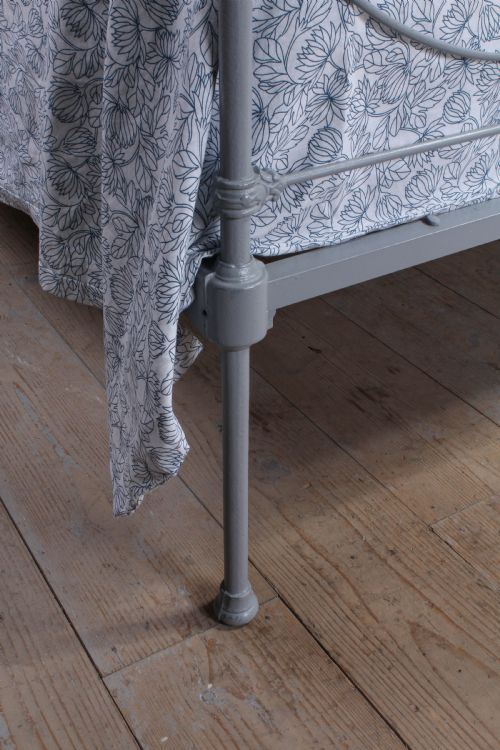 fig 3. Nice all iron Victorian Irish king size bed