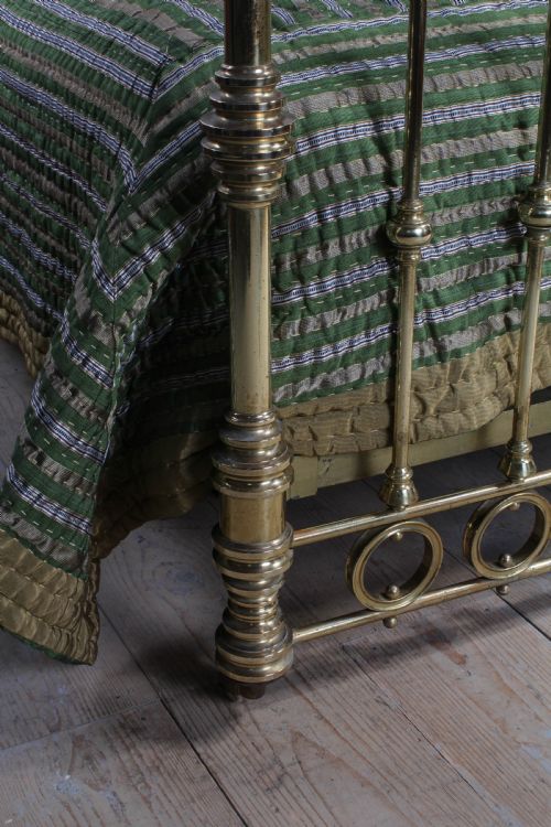 fig 1. Absolutely lovely all original all brass French king size bed
