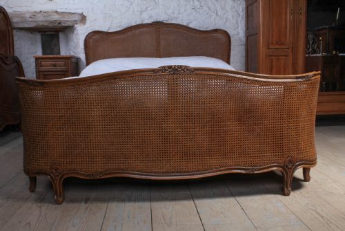 fig 1. Nice French caned bergere king size bed