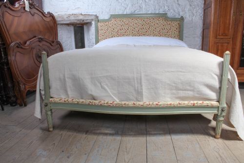 fig 2. Unusual upholstered French king size low end bed