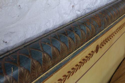 fig 3. Gorgeous faded glory king size bed lit bateau with turned colums