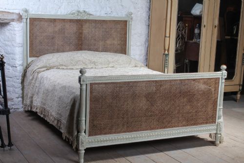 French Caned Bergere King Size Bed