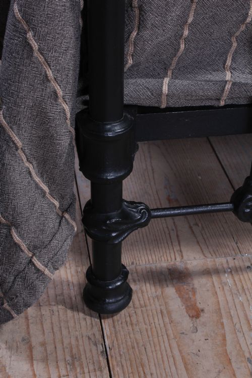 fig 2. Fashionably simple French all iron king size bed