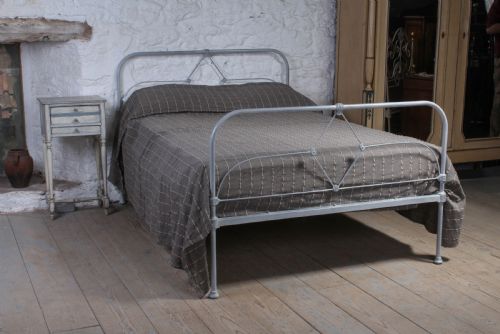 Simple Irish Cottage  Style Double Iron Bed