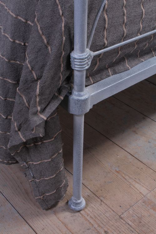 fig 3. Simple Irish cottage style double iron bed