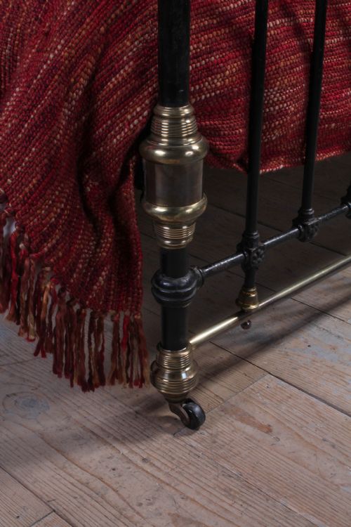 fig 2. Handsome All original Victorian brass and iron double bed