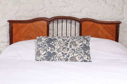 fig 1. Unusual low height walnut veneer king size bed
