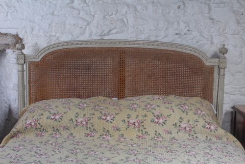 fig 1. Lovely French king size caned bergere bed