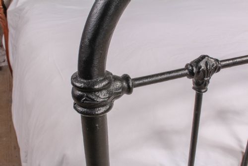 fig 3. Fashionably simple French all iron double bed