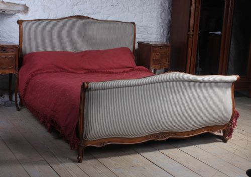 European King Size + Newly Upholstered Lit Bateau